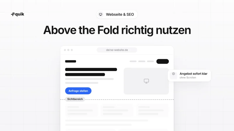 Above the Fold: Was in den ersten Sichtbereich deiner Webseite gehört