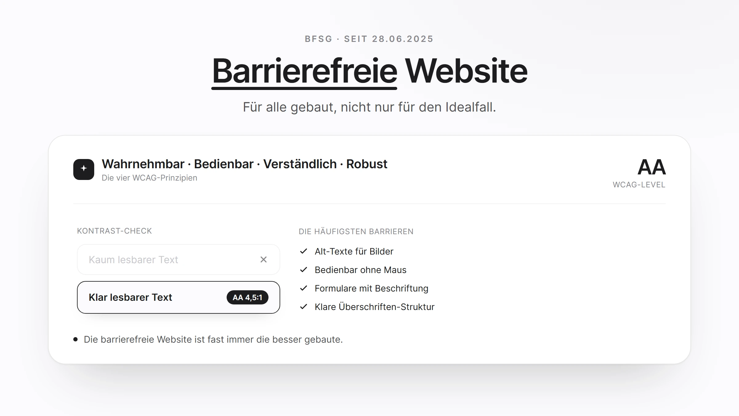 Barrierefreie Website: Was das BFSG verlangt und wie du startest