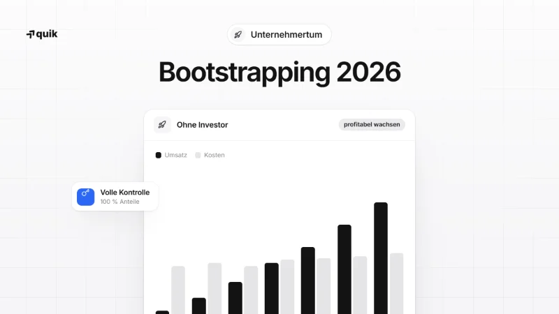 Bootstrapping Tech-Startup: Warum 2026 die beste Zeit ist
