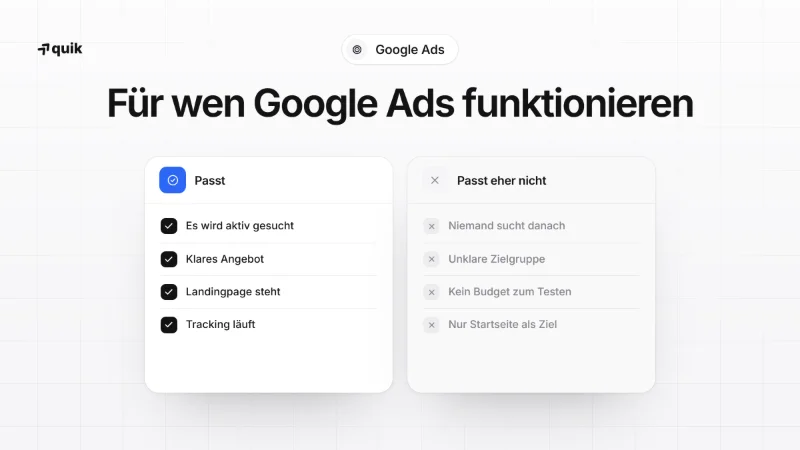 Für wen funktioniert Google Ads und für wen nicht?