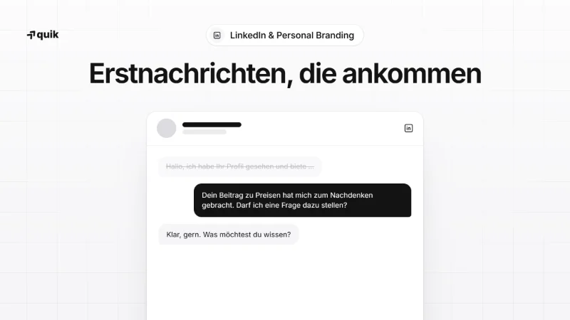 Hast du auch die Nase voll von stumpfen Erst-Nachrichten auf LinkedIn?
