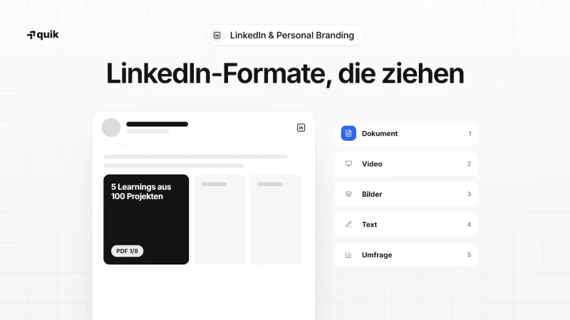 Die Macht des Contents auf LinkedIn: Welche Formate wirklich ziehen (Stand März 2026)