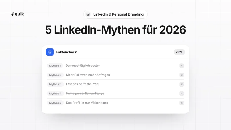 Die 5 größten LinkedIn-Mythen 2026 und wie sie dich jeden Tag limitieren