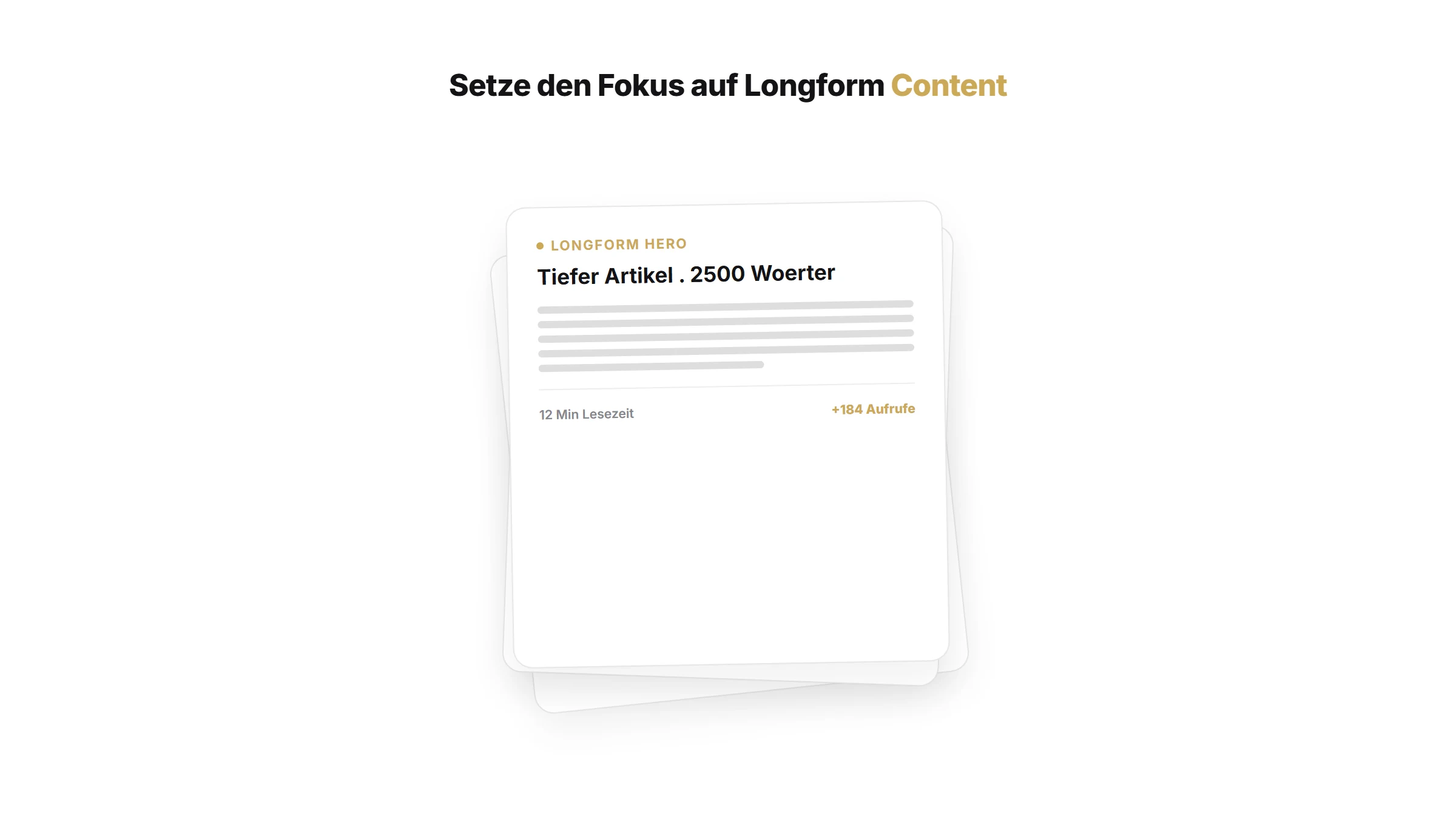 Setze den Fokus auf Longform Content | Webseite & SEO Artikel von quik services