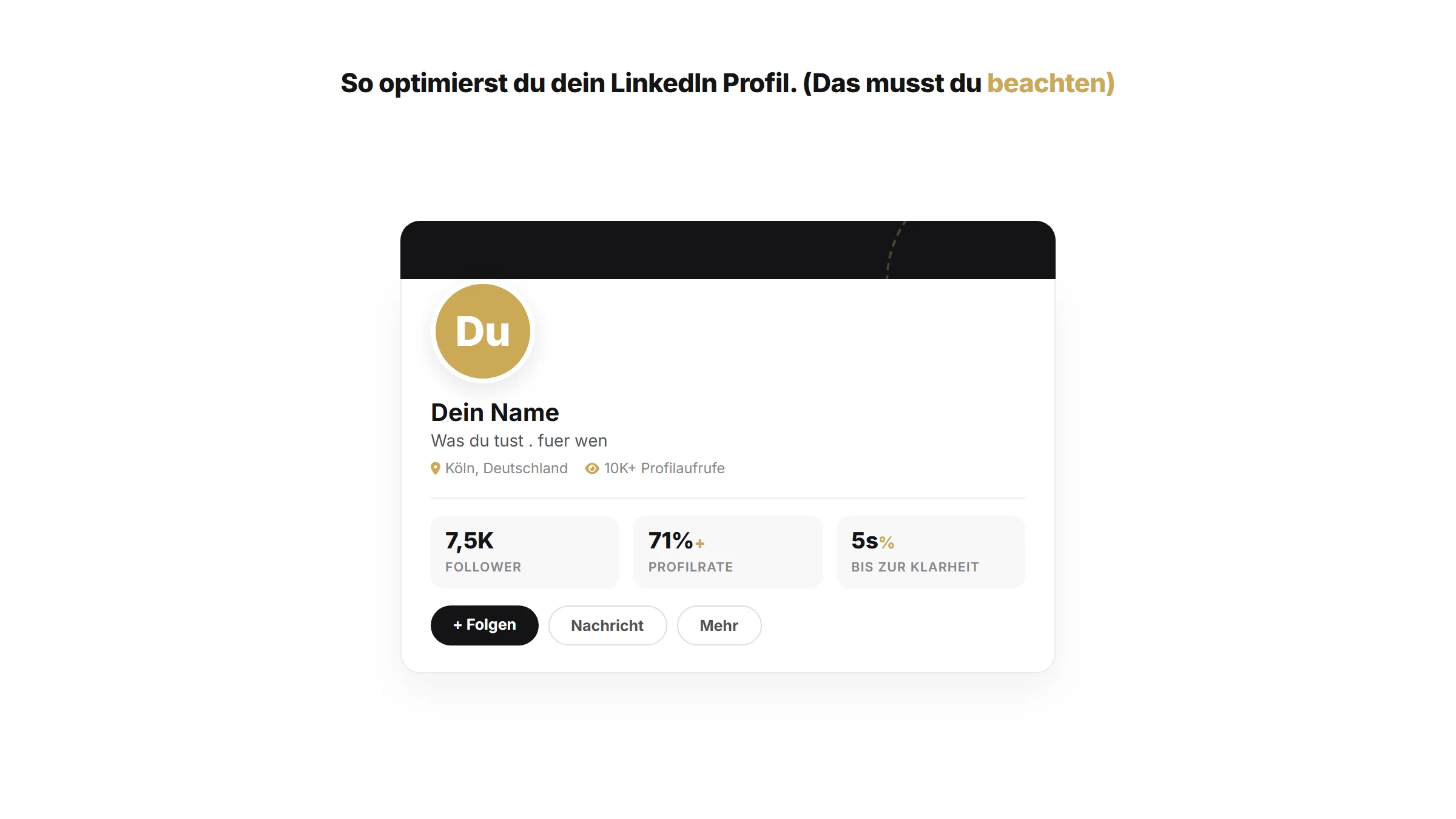 So optimierst du dein LinkedIn Profil. (Das musst du beachten) | LinkedIn & Personal Branding Artikel von quik services