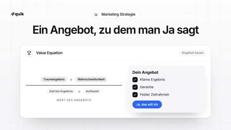 Unwiderstehliches Angebot bauen: Kunden sagen nicht Nein
