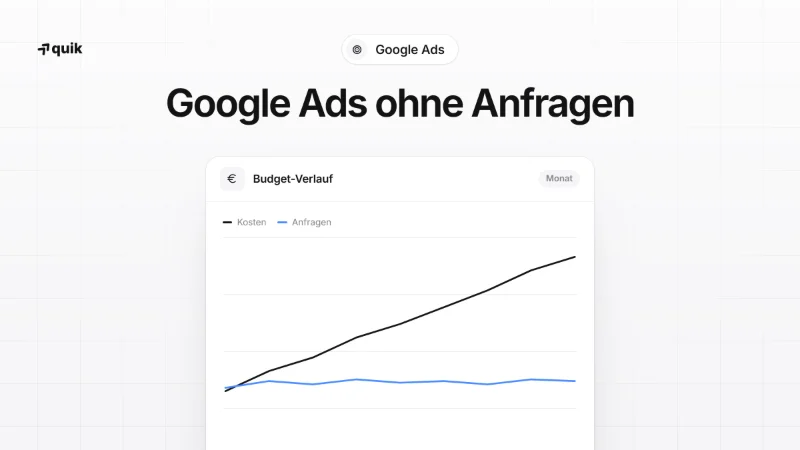 Warum deine Google Ads Budget fressen, aber keine Anfragen bringen
