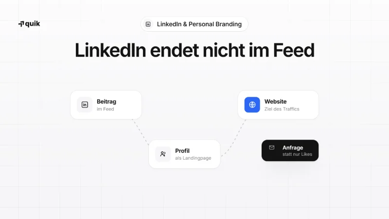 Warum deine Strategie auf LinkedIn nicht enden darf