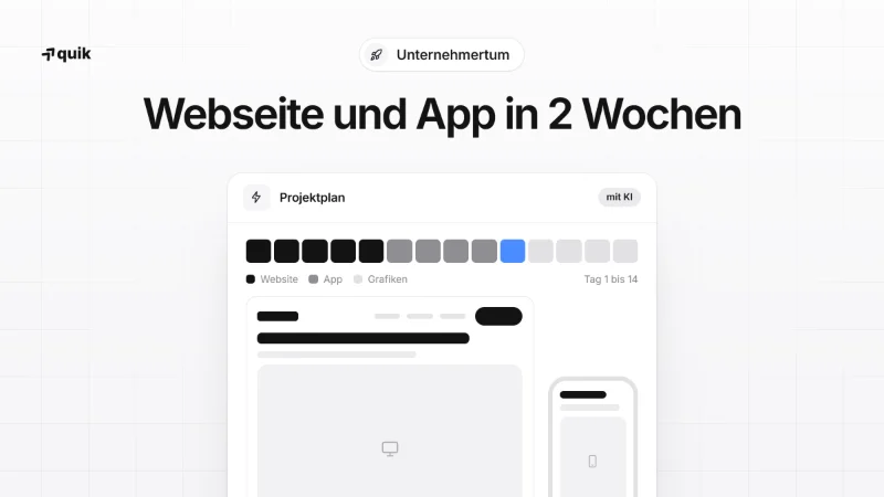 Webseite + App in 2 Wochen mit KI gebaut