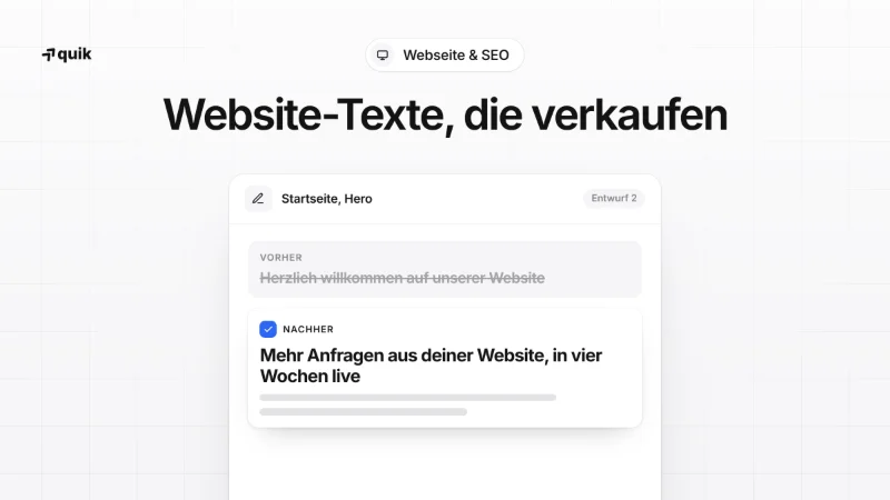 Website Texte schreiben: Worte, die verkaufen statt begrüßen