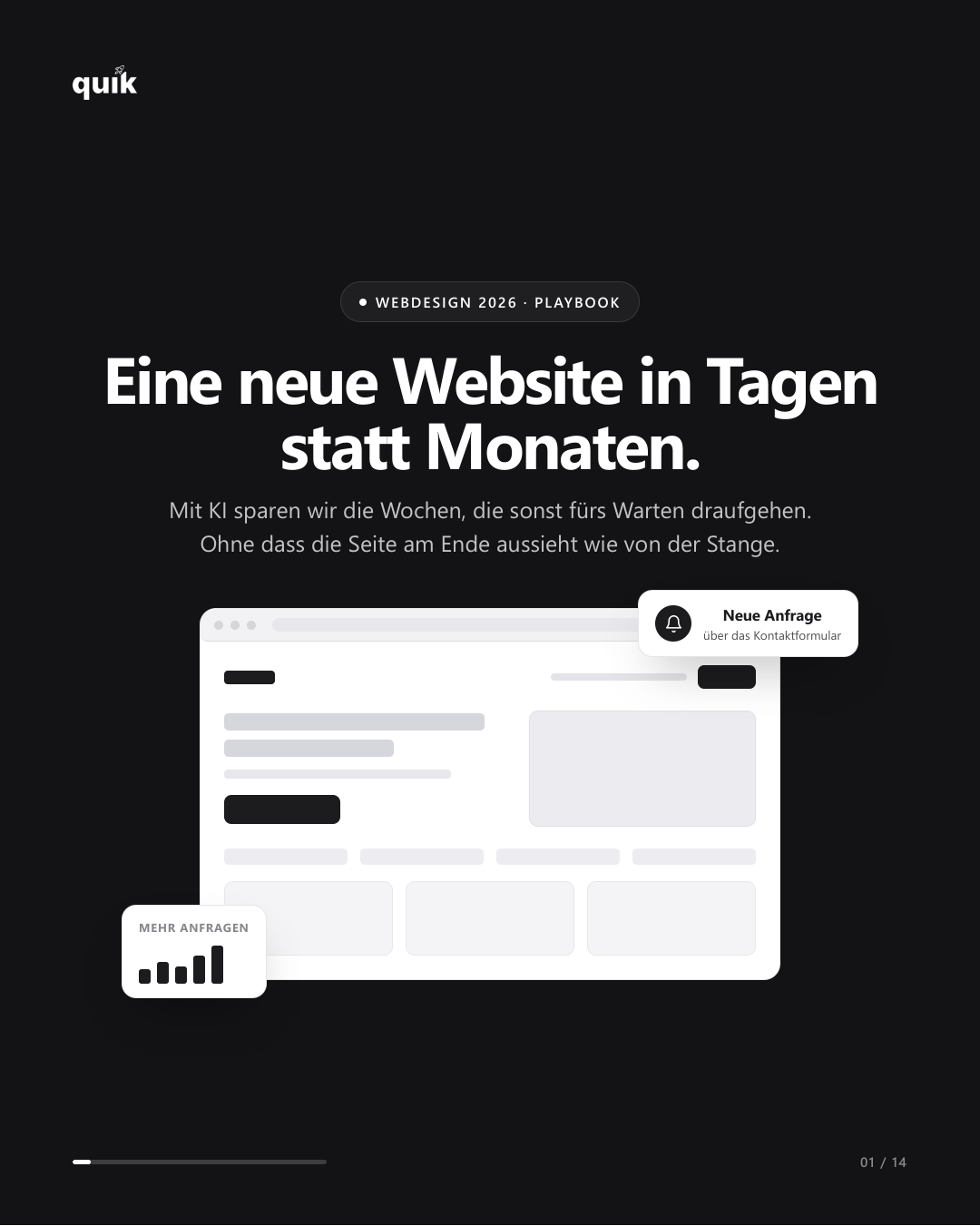 Vorschau: Webdesign 2026 Playbook